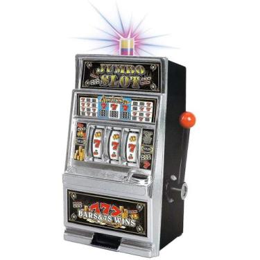 Imagem de Réplica de caça-níqueis Toy Piggy Bank de cassino com flash e som - Gl