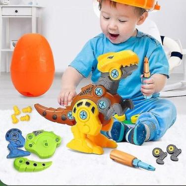 Imagem de Kit de jogo Dinosaur Egg construído com chave de fenda para crianças d