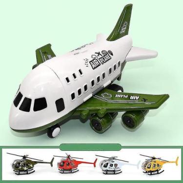 Imagem de Brinquedo de avião infantil grande, modelo verde com 4 peças - Gloome 