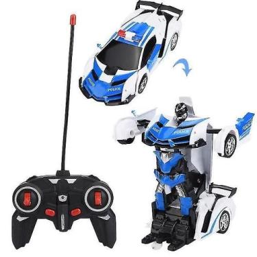 Imagem de Deformação frente e verso do carro com controle remoto Telecar em esca