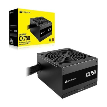 Imagem de Fonte Corsair CX Series CX750, 750W, 80 Plus Bronze, Com Cabo, Preto - CP-9020279-BR-Unissex