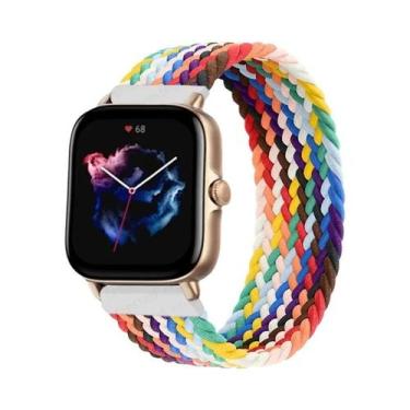 Imagem de Pulseira De Relógio Elástica Trançada De 20mm 22mm Para Amazfit GTS 2 