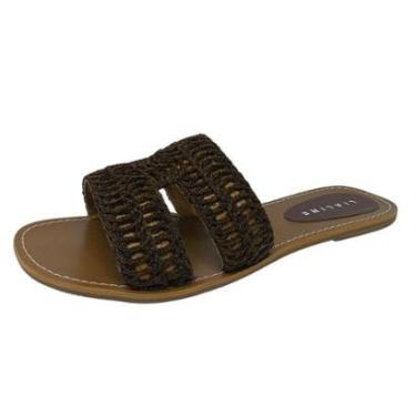 Imagem de Chinelo Feminino Rasteiro Calce Facil Dia a Dia Lia Line-Feminino
