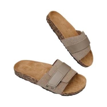 Imagem de Sandálias Masculinas Impermeáveis Antiderrapantes De Uma Tira Com Sola