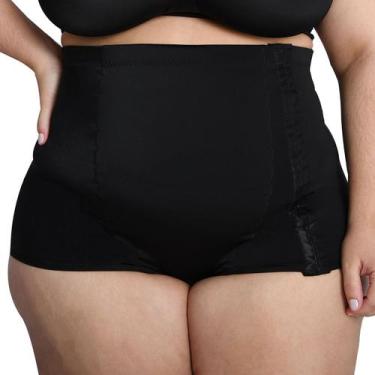 Imagem de Cinta Plus Size Pós Parto Cintura Alta Com Abertura Lateral Compressiv