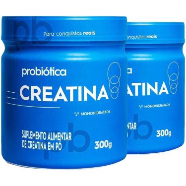 Imagem de Kit 2x Creatina Monohidratada 300g Probiotica Sabor Natural-Unissex