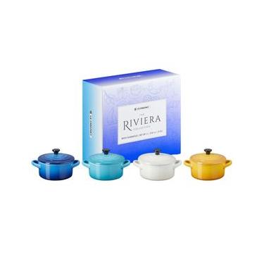 Imagem de CONJUNTO LE CREUSET 4 MINI COCOTTES 10CM RIVIERA 89212101219130