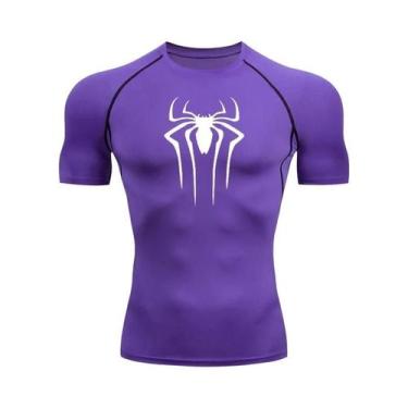 Imagem de Camiseta Masculina De Compressão De Secagem Rápida, Manga Curta, Fitne