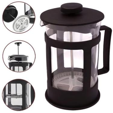 Imagem de Cafeteira Francesa Bule Elegante 600ml Com Filtro Café Cremoso Capucci