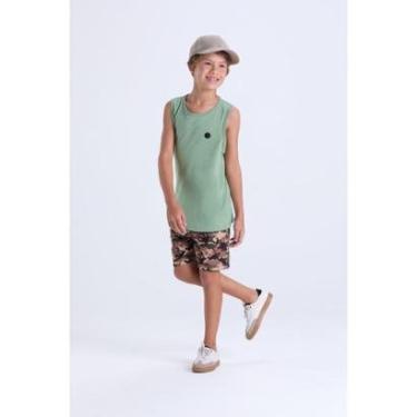 Imagem de Conjunto Infantil de Verão Regata e Bermuda Camuflada-Masculino