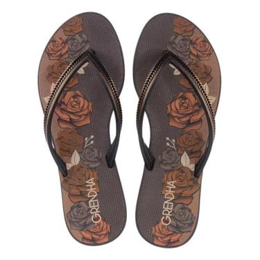 Imagem de CHINELO DE DEDO FEMININO GRENDHA MAIS AÇAI 18060 BÁSICO Cor:PretoTaman