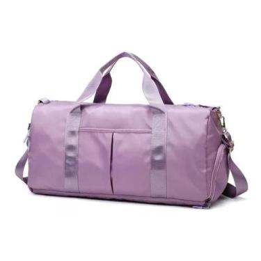 Imagem de Bolsa Mala Esporte Passeio Viagem Alça Mão e Transversal Lilás - NT Bo