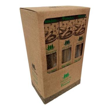 Imagem de Incenso Nirvana Palo Santo C/ Cravo Premium 12Cx Com 5 Varet - Lua Mís