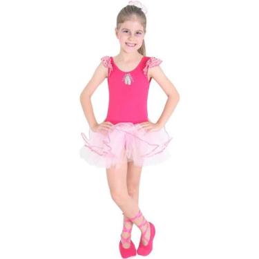 Imagem de Fantasia de Bailarina Infantil Pink Com Sapatilha - Sulamericana, Rosa