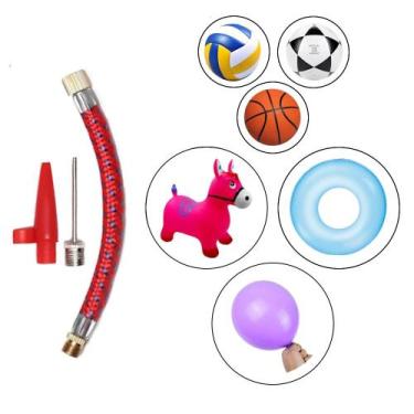 Imagem de Kit 5 Bicos Para Bomba De Ar Infla Bola Pneu Balão Bexiga - Startools