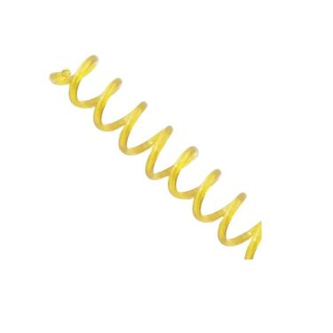 Imagem de Espiral para Encadernação Lassane Esp45amat PVC Semi-Rígido 45mm 400 Folhas Kit 16 Unidades Amarelo Transparente