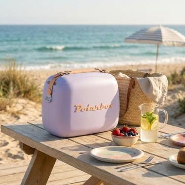 Imagem de Caixa Cooler Termico Retro Polarbox Camping Praia Marmita Alca materia