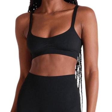 Imagem de Top Feminino Lupo Slim Seamless Dry Preto - 71911, P, Preto