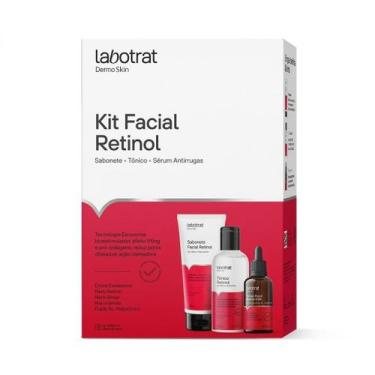 Imagem de Kit Facial Retinol Dermo Skin  Labotrat  3 Itens  Rejuvenesça Sua Pele