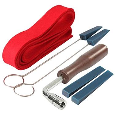 Imagem de Tongina Conjunto de 6 kits de reparo de piano vertical, martelo de afinação, silenciador de borracha com