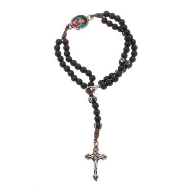 Imagem de Terço De Pulso Beato Carlo Acutis Preto