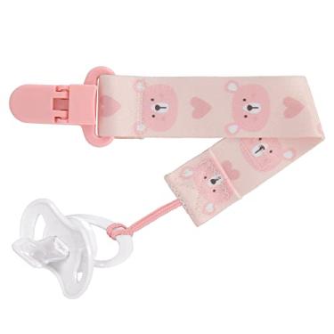Imagem de Prendedor de Chupeta Ursinho Buba Rosa