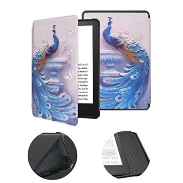 Imagem de Capa de 15,24 cm para o novo Kindle 11ª geração, versão 2022 (não serve para Kindle Paperwhite 11ª ou Kindle 10ª 2019), capa protetora à prova d'água com ativação automática