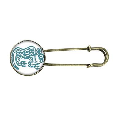 Imagem de Totems do México Animal Mexicano Civilização Antiga Broche de Metal Retrô Clipe Joias