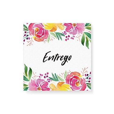 Imagem de Arte Maníacos Quadro Decorativo em Tela Canvas Floral Entrego - 50x50cm