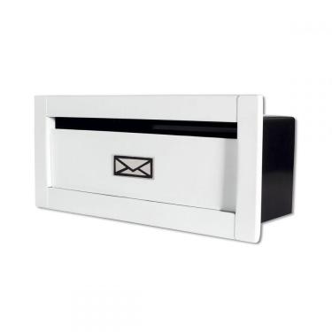 Imagem de Caixa Correio Techinox Linear Branca Fosca 23cm profund