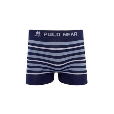 Imagem de Cueca Boxer Microfibra Pwb21 Polo Wear - Marinho/Azul - Altomax