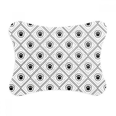 Imagem de Moldura quadrada preta com estampa de patas protegida, amante de animais de estimação, decoração de quadros, ornamento de jogos de quebra-cabeça