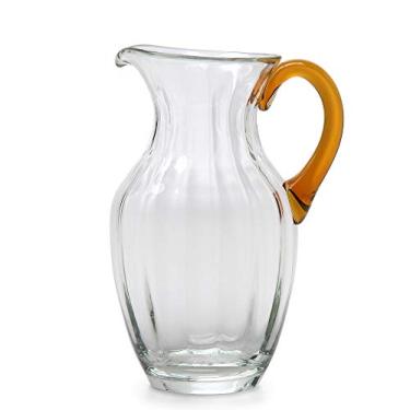 Imagem de Jarra Incolor com Alça Âmbar Murano Cristais Cadoro