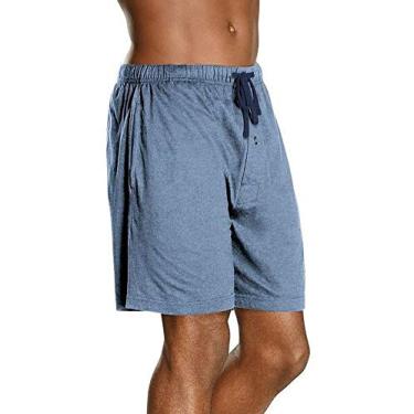 Imagem de Hanes Short masculino grande com cordão e logotipo na cintura, champbre azul urze/profundidade azul, pacote 2 40114-XXXXX