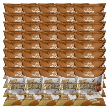 Imagem de Kit 40 WheyViv Suspiros 25g - 2 Caixas Fechadas - Biscoito Fit com Whey Protein