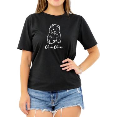 Imagem de Camiseta Pet Chow Chow Cachorro Cão Presente Roupa Feminina