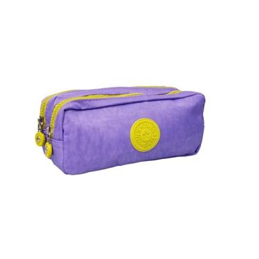 Imagem de Estojo Duplo Escolar Casual Juvenil Crinkle Yins YS27295 (Lilás)
