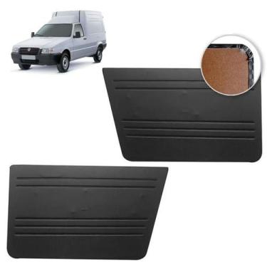 Imagem de Forro De Porta Dianteira Fiorino 88-13 Vinil Preto - Rona Revestimento