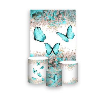 Imagem de Painel De Festa Vertical 1,50 x 2,20 + Trio De Capas Cilindro - Borbol