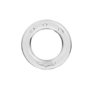 Imagem de Argolas 2,3cm de Plástico Incolor Para Artesanato 10 Unidades - Russo 