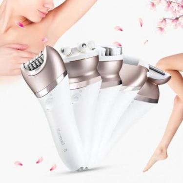 Imagem de Depilador Kemei 8001 Sem Fio Corpo Axilas Pernas Nariz - ATENA
