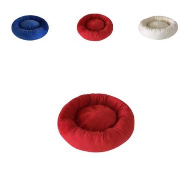 Imagem de Caminha De Pet Velboa Redonda Macio Para Gatos e Dog 50cmx50cm Imperme