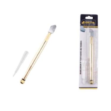 Imagem de Marcador E Cortador De Vidro 16cm Portátil Corpo De Metal - CVD-03 - d