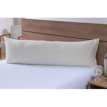 Imagem de Fronha Para Travesseiro de Corpo 1,40mx45cm 100% Algodão 180 Fios Palh