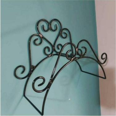 Imagem de Suporte Enrolador Mangueira Jardim Clássico Preto Moderno - SeE