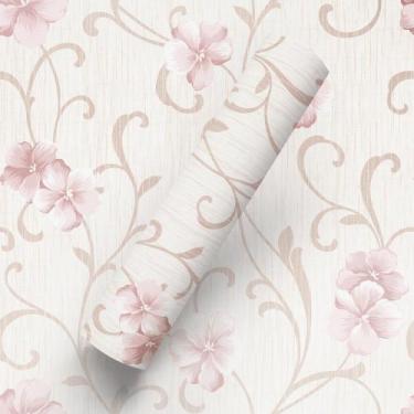 Imagem de Papel De Parede Adesivo Florido Rosas Vintage Sala - BAZAR DOS QUADROS