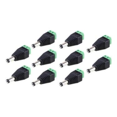 Imagem de Kit 10 Conectores Cftv Baloon Para Camera Borne - NINIVISION, Macho