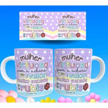 Imagem de Caneca gospel frases religiosas versículos bíblicos motivacionais 09 -