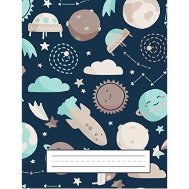 Imagem de The Story Journal For Kids: Primary Composition Notebook with Drawing Space for Kids Boys & Girls Blue Moon Sun Space Astronaut Rocket Design. 100 ... (Stars Comet Lodestar Asteroid Design)