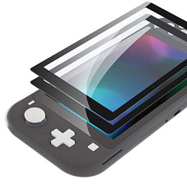 Imagem de eXtremeRate Pacote com 2 películas protetoras transparentes de alta definição, película protetora de vidro temperado para Nintendo Switch Lite [antiarranhões, anti-impressões digitais, inquebrável, sem bolhas]